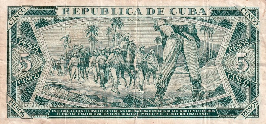 Kuba, 5 Pesos 1990