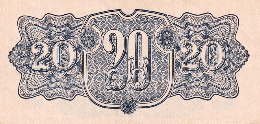 Československo 1944 - 1945, 20 Koruna 1944