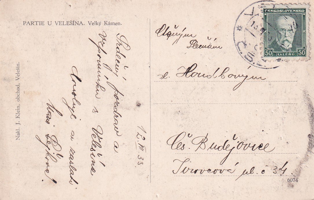 Okres Český Krumlov, Velešín (Velký Kámen)