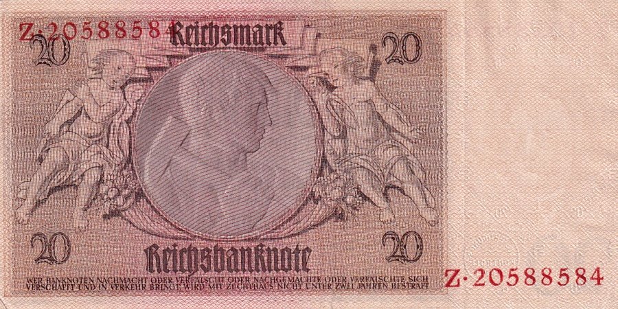 Německo, 20 Reichsmark 1929