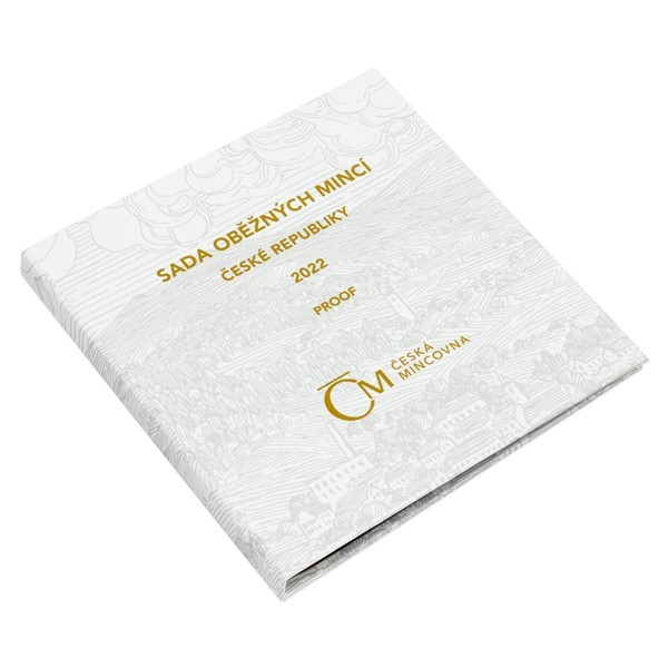 Česká republika 1993, Sada oběžných mincí 2022 Proof  kartonový obal