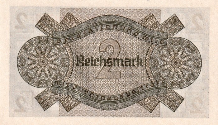Německo, okupovaná území, 2 Reichsmark (1939)