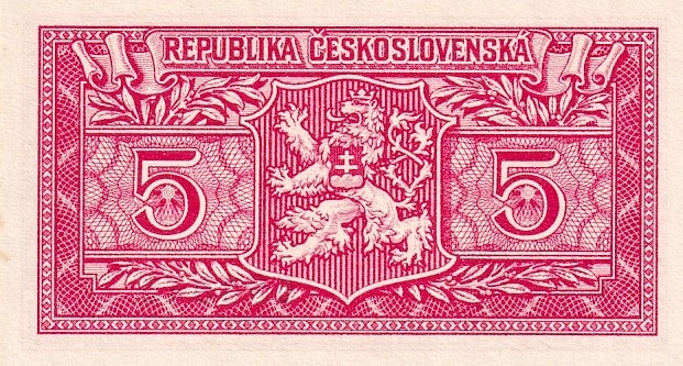 Československo 1945 - 1953, 5 Kčs 1949  