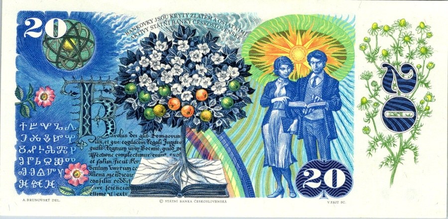 Československo 1970 - 1989, 20 Kčs 1988