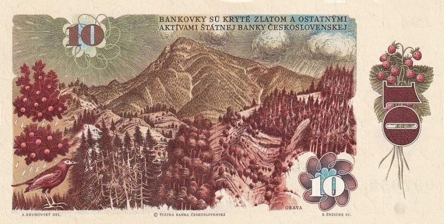Československo 1970 - 1989, 10 Kčs 1986