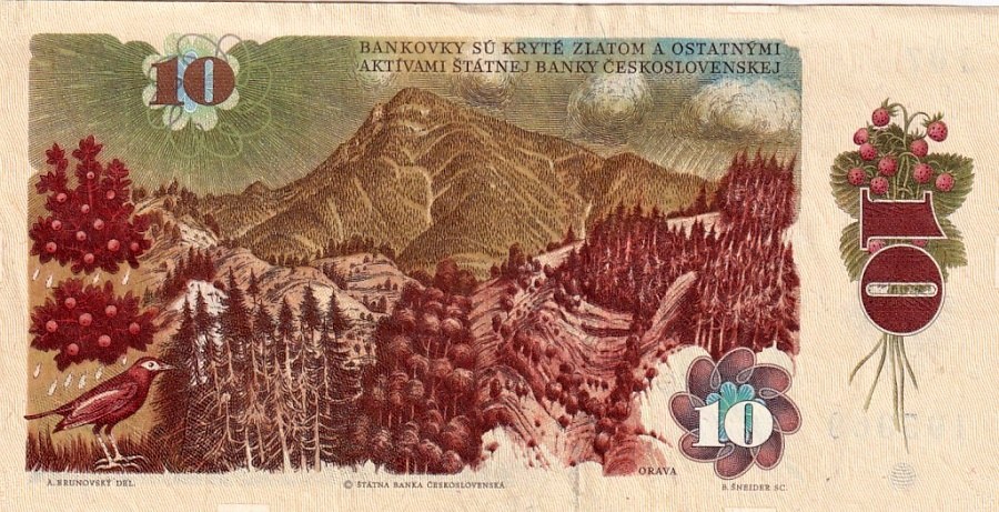 Československo 1970 - 1989, 10 Kčs 1986