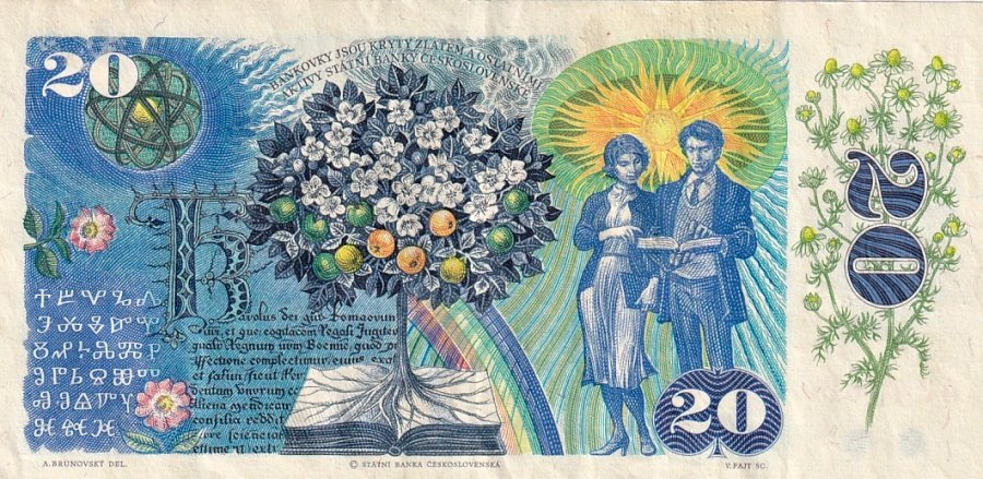 Československo 1970 - 1989, 20 Kčs 1988