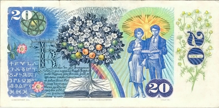 Československo 1970 - 1989, 20 Kčs 1988