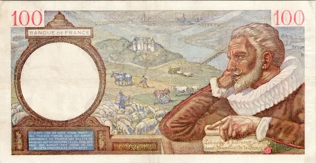 Francie, 100 Francs 1940