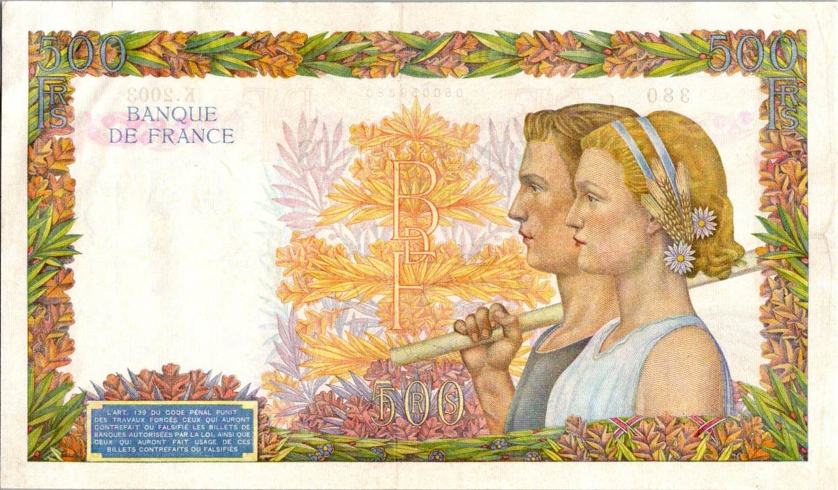 Francie, 500 Francs 1942