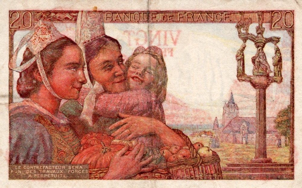 Francie, 20 Francs 1942
