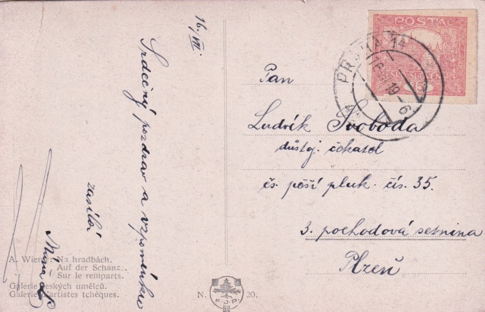 Muž a žena na hradbách