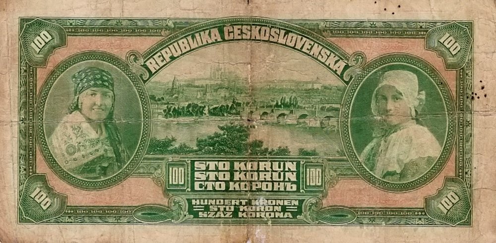 Československo 1919 - 1939, 100 Kč 1920