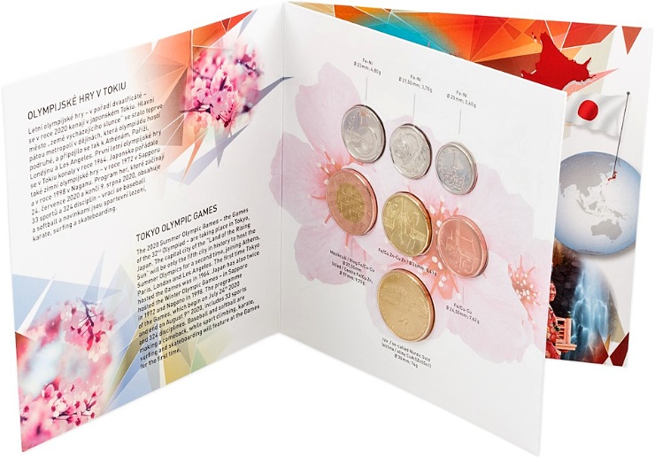 Česká republika 1993, Sada oběžných mincí 2020 Olympijské hry v Tokiu