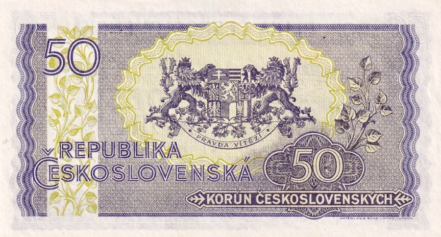 Československo 1945 - 1953, 50 Korun b.l. (1945)
