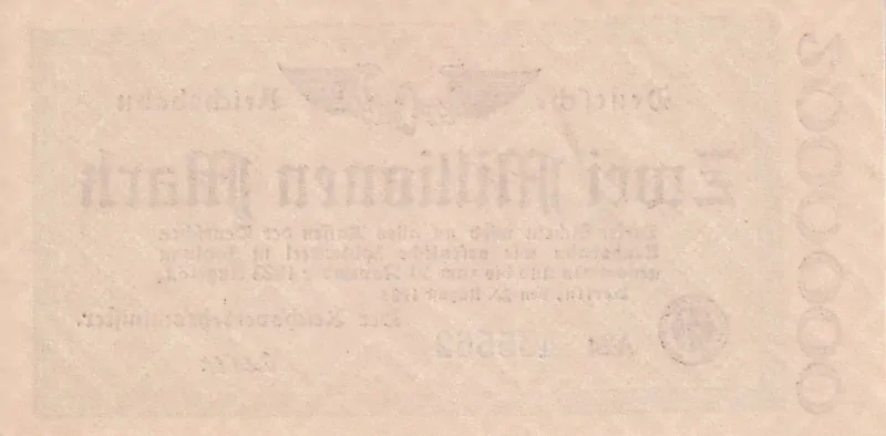 Německo, Reichsbahn Berlín, nouzovky, 2 Million Mark 