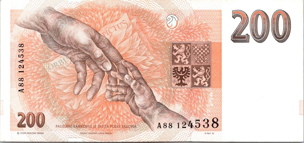 Česká republika, 200 Korun 1993