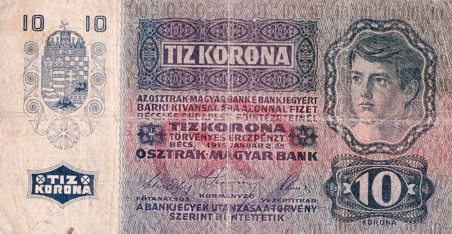Rakousko - Uhersko, 1867 - 1918, 10 Koruna 1915