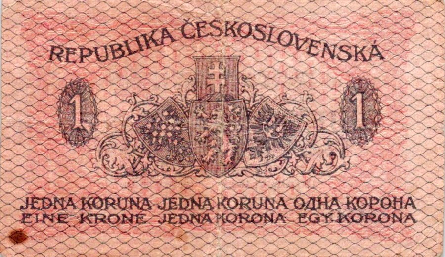 Československo 1919 - 1939, 1 Koruna 1919