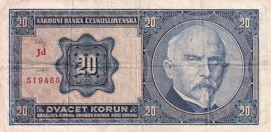 Československo 1919 - 1939, 20 Korun 1926