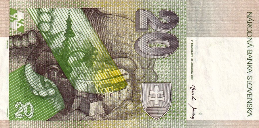 Slovensko, 20 Koruna 2001