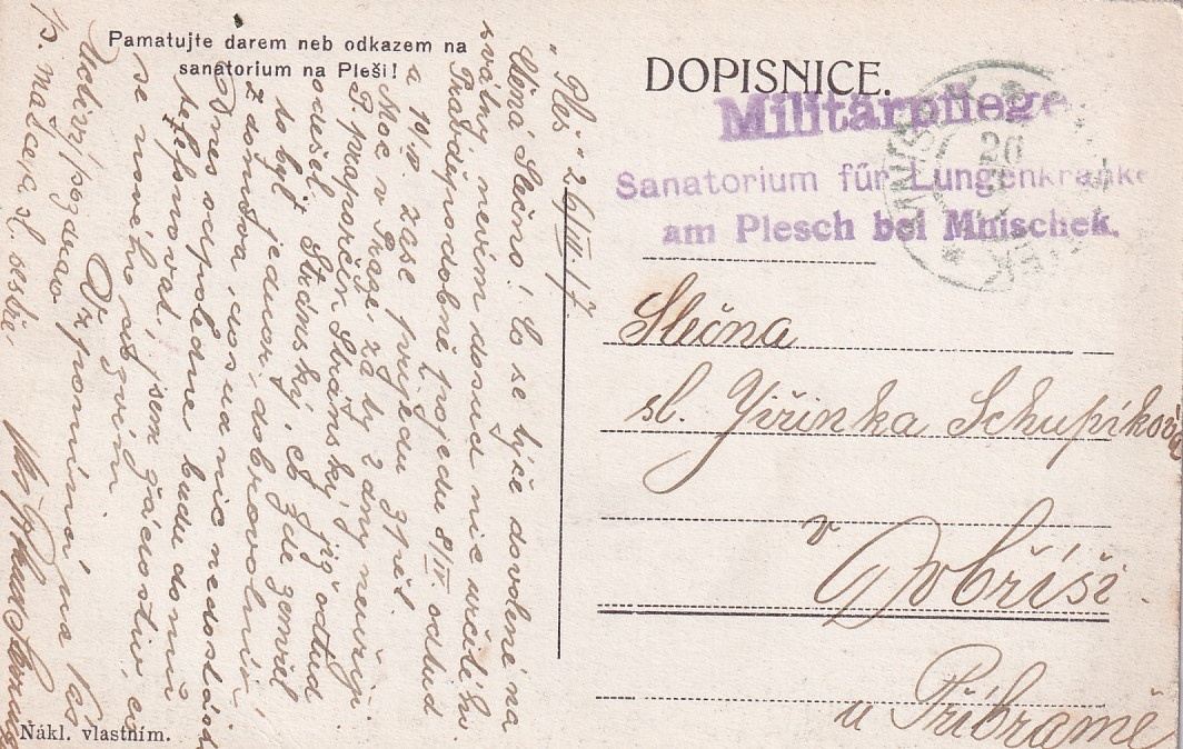 Okres Příbram, sanatorium Na pleši