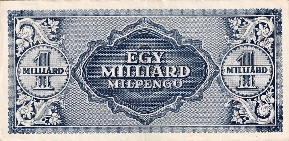 Maďarsko, 1 miliarda MilPengö 1946