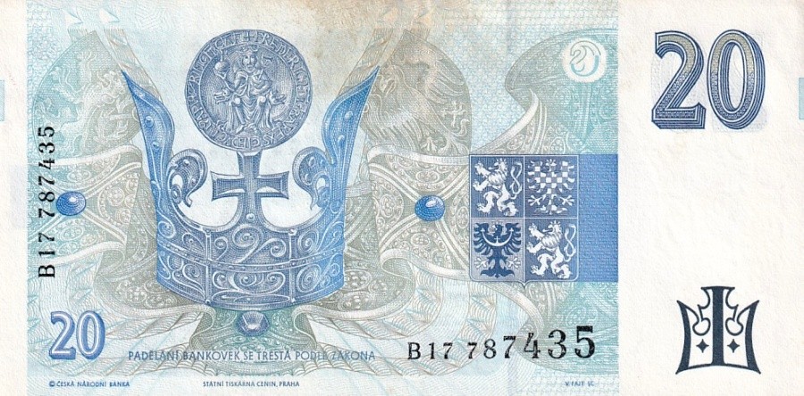 Česká republika, 20 Korun 1994