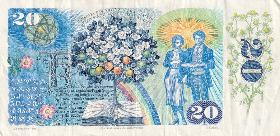 Československo 1970 - 1989, 20 Kčs 1988
