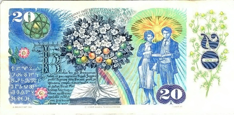 Československo 1970 - 1989, 20 Kčs 1988