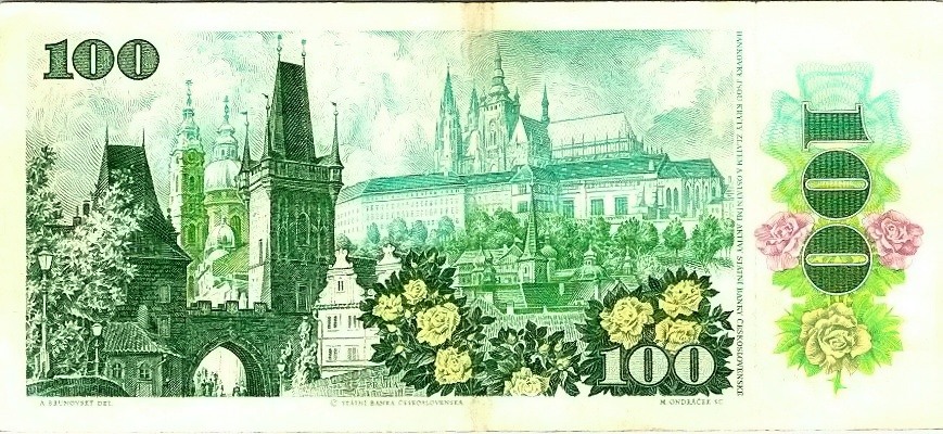 Československo 1970 - 1989, 100 Kčs 1989