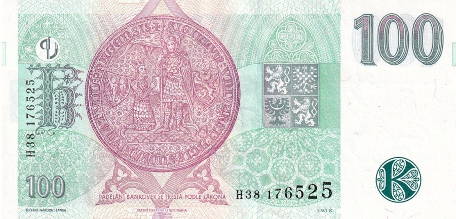 Česká republika 1993, 100 Korun 1997