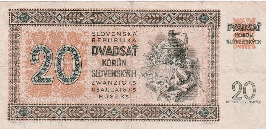 Slovenská republika 1939 - 1945, 20 Korun 1942