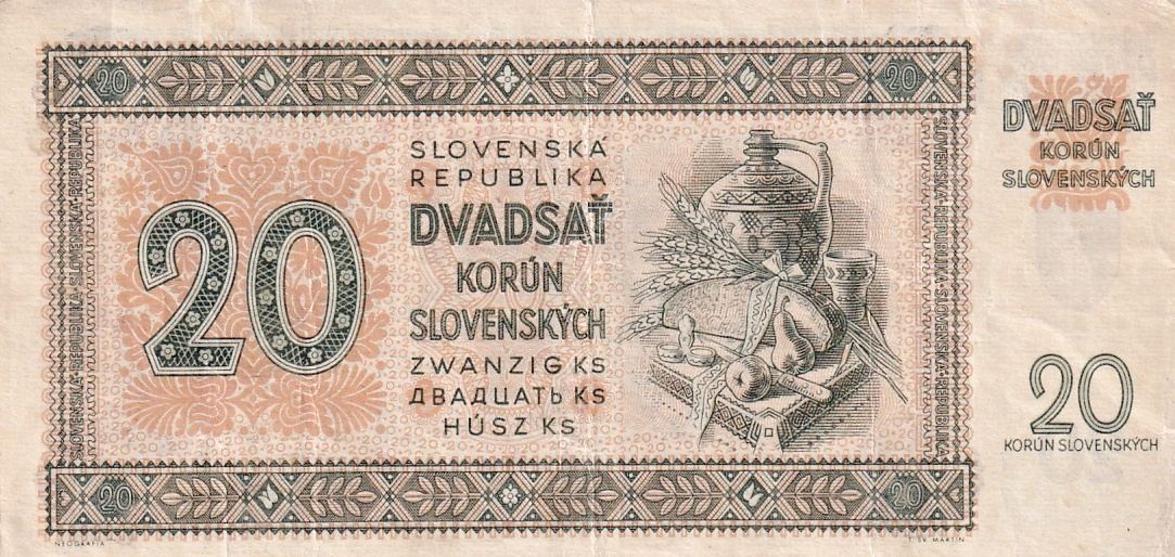 Slovenská republika 1939 - 1945, 20 Korun 1942