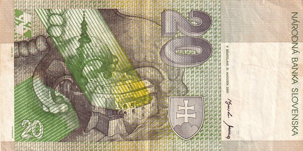 Slovensko, 20 Koruna 2001