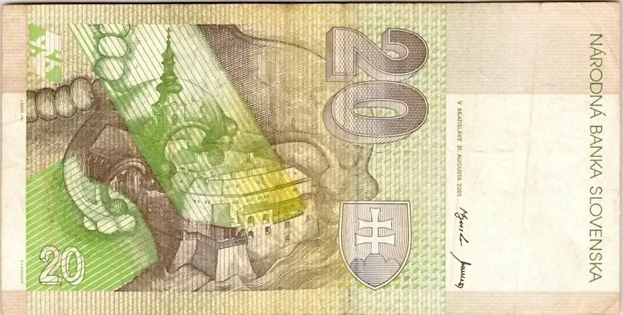 Slovensko, 20 Koruna 2001