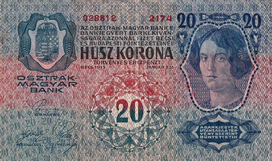 Rakousko - Uhersko, 1867 - 1918, 20 Koruna 1913