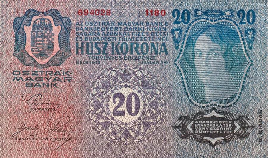 Rakousko, 20 Kronen 1913