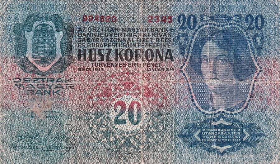 Rakousko - Uhersko, 1867 - 1918, 20 Koruna 1913
