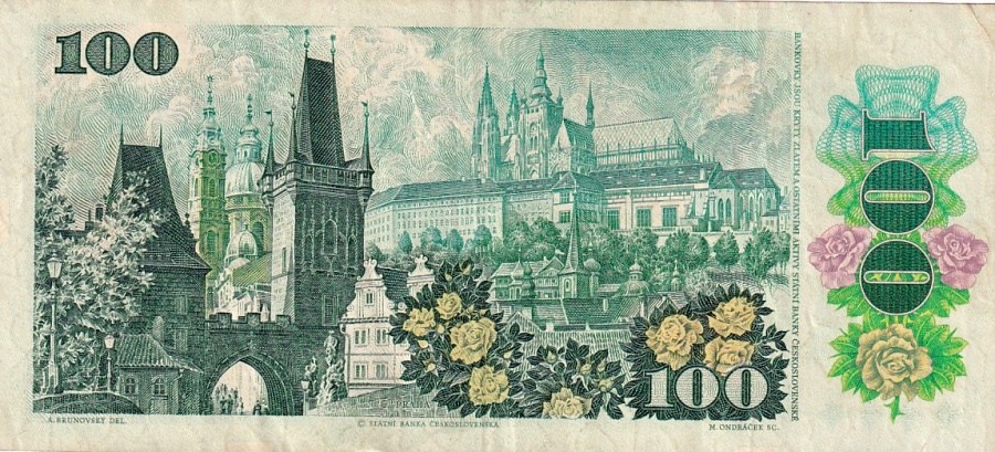 Československo 1970 - 1989, 100 Kčs 1989 