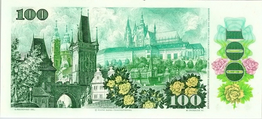 Československo 1970 - 1989, 100 Kčs 1989