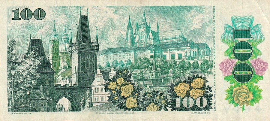 Československo 1970 - 1989, 100 Kčs 1989