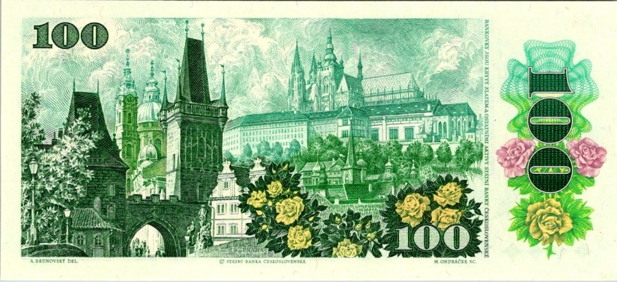 Československo 1970 - 1989, 100 Kčs 1989 