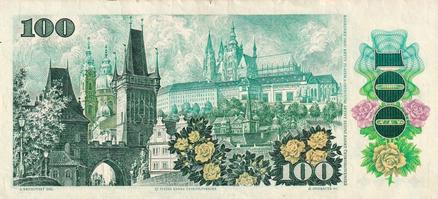 Československo 1970 - 1989, 100 Kčs 1989 