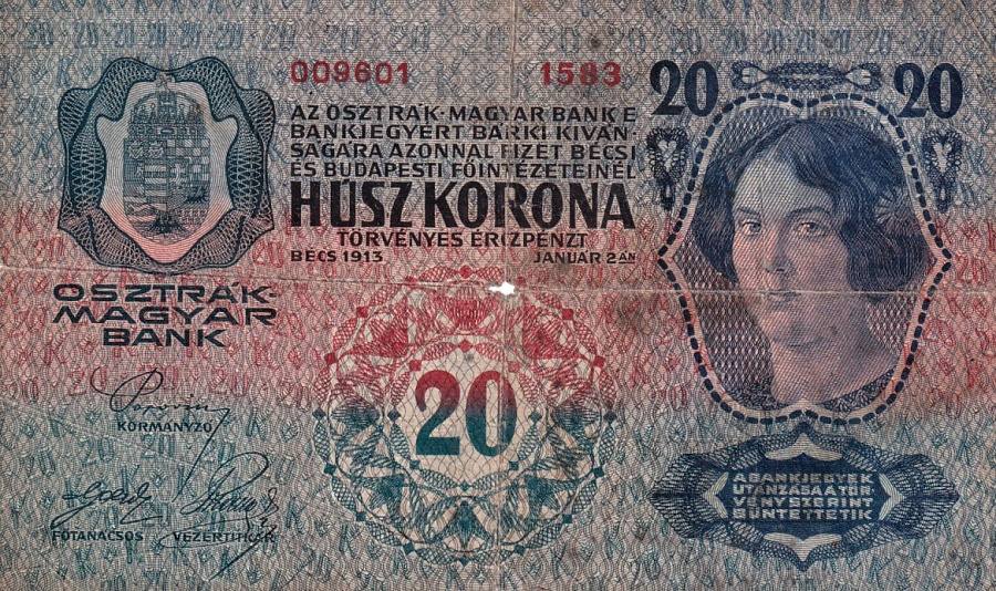 Rakousko - Uhersko, 1867 - 1918, 20 Koruna 1913