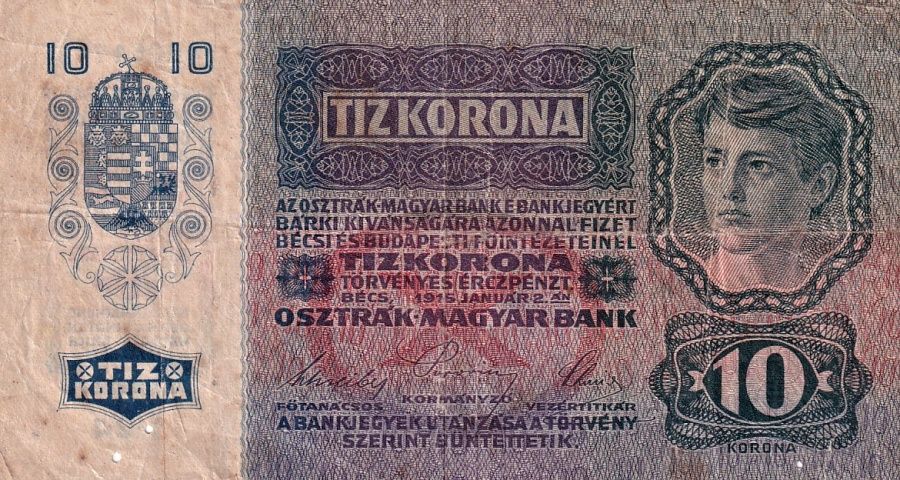 Rakousko - Uhersko, 1867 - 1918, 10 Koruna 1915