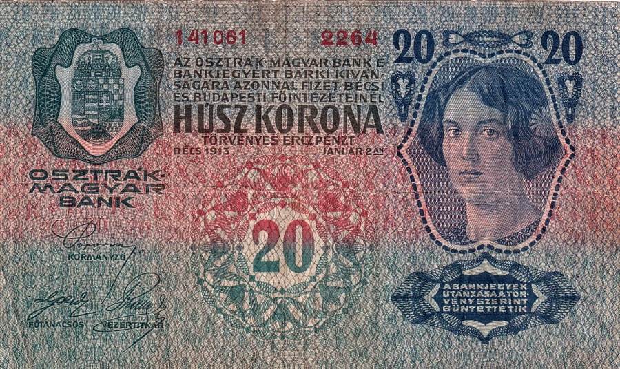 Rakousko - Uhersko, 1867 - 1918, 20 Koruna 1913
