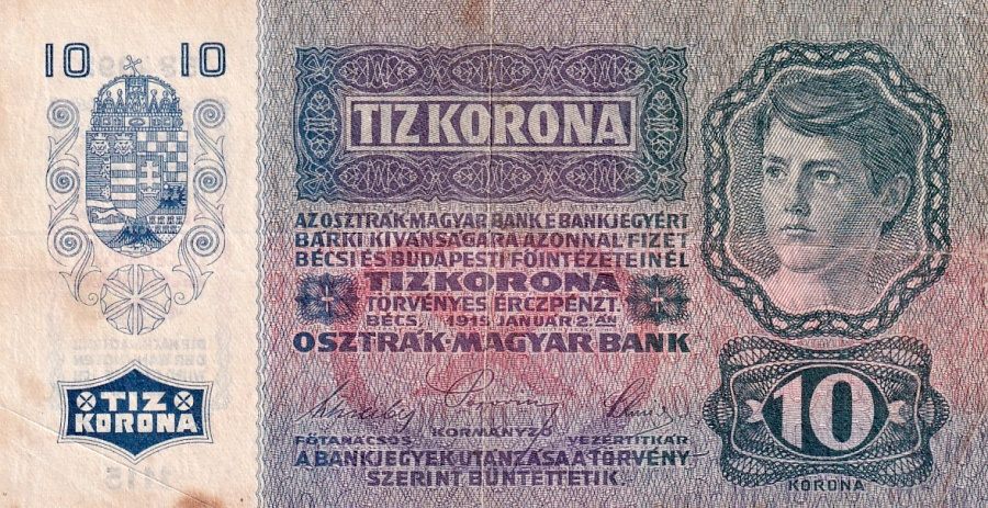 Rakousko - Uhersko, 1867 - 1918, 10 Koruna 1915