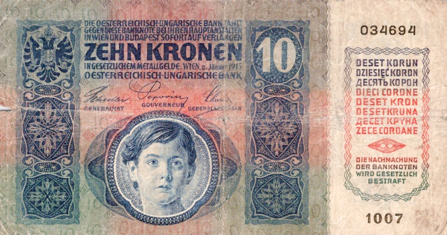Rakousko - Uhersko, 1867 - 1918, 10 Koruna 1915 