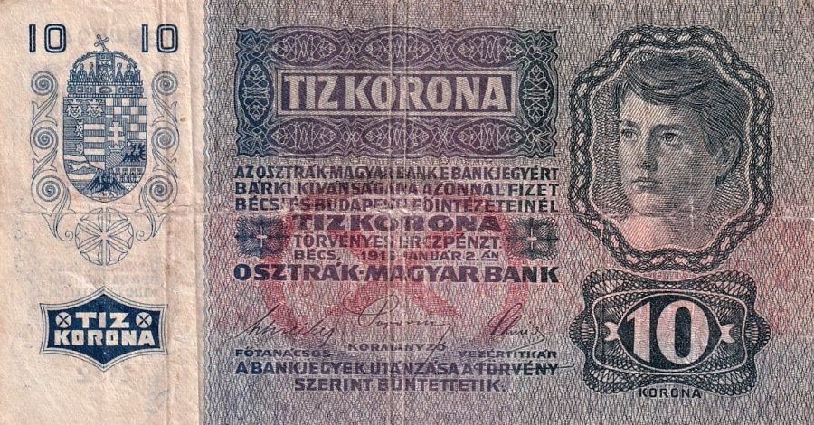 Rakousko - Uhersko, 1867 - 1918, 10 Koruna 1915